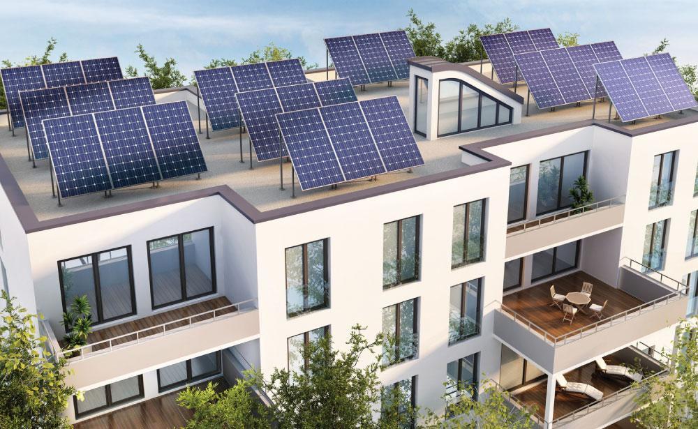 Apartment complex with solar